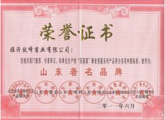 山东省著名品牌